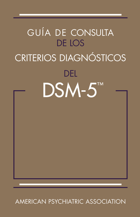 Guía de consulta de los criterios diagnósticos del DSM-5®