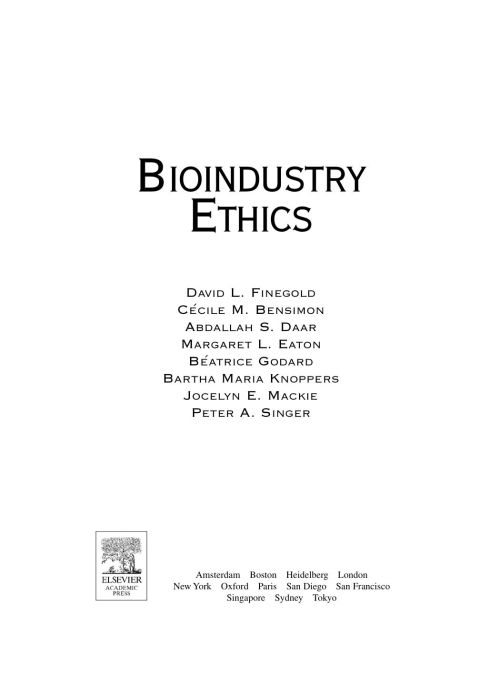 BioIndustry Ethics